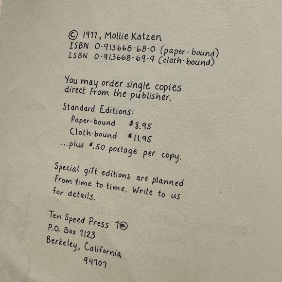 # B42 MOOSEWOOD COOKBOOK BY MOLLIE KATZEN 1977 - Picture 3 of 11